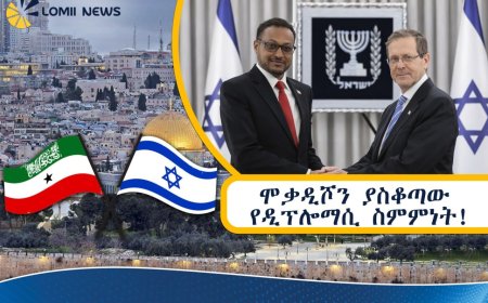 የእየሩሳሌሙ የኤምባሲ እቅድ እና የሀርጌሳ-ሞቃዲሾ አዲስ የዲፕሎማሲ ፍጥጫ